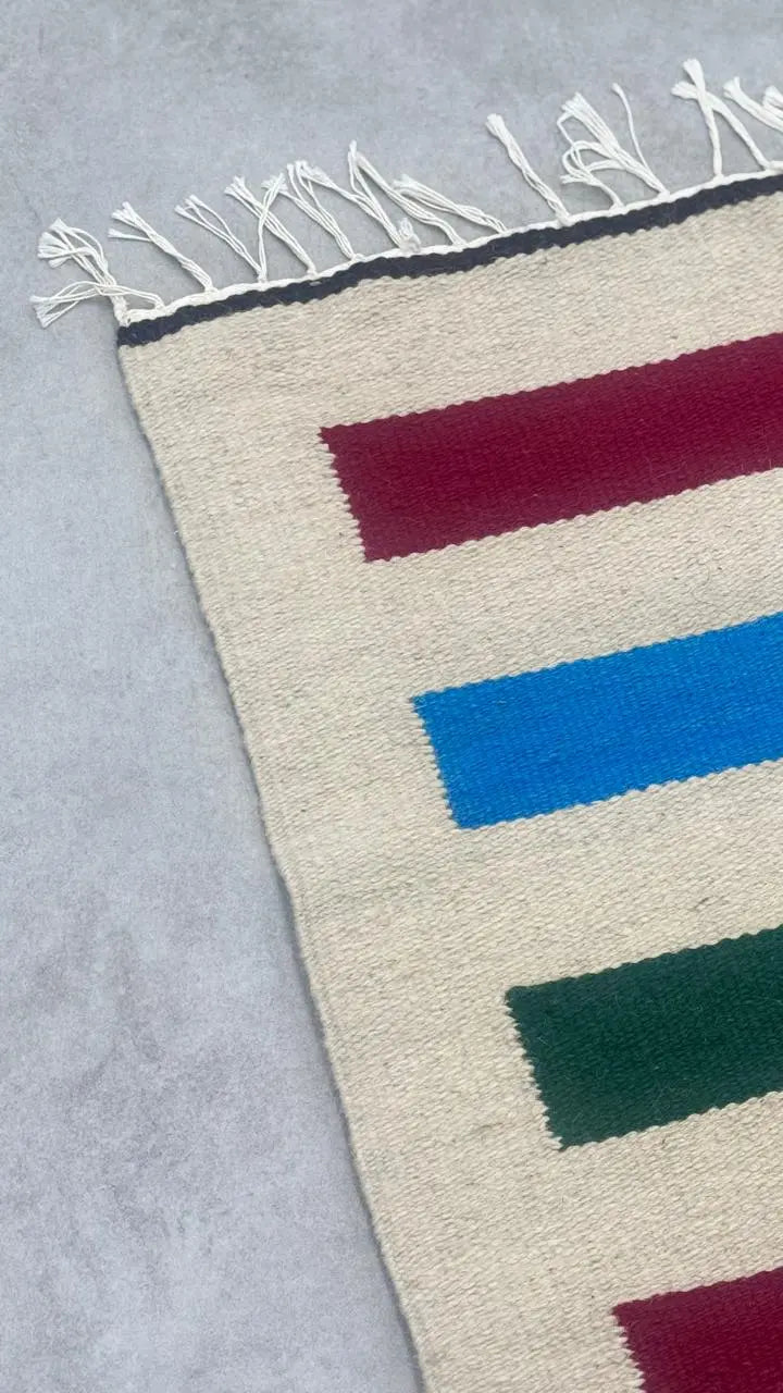 Natural Wool Rug 148 X 93 CM ZOLIA TAQUEEN