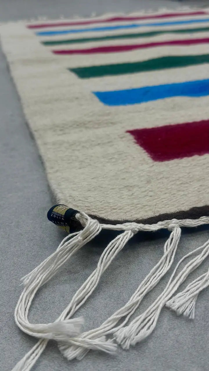 Natural Wool Rug 148 X 93 CM ZOLIA TAQUEEN