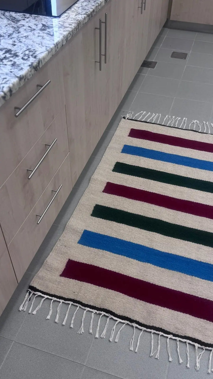 Natural Wool Rug 148 X 93 CM ZOLIA TAQUEEN