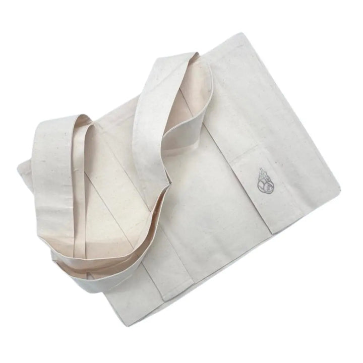 Sea Life Embroidered Cotton Beach Tote Bag FAN ALDARZA TAQUEEN